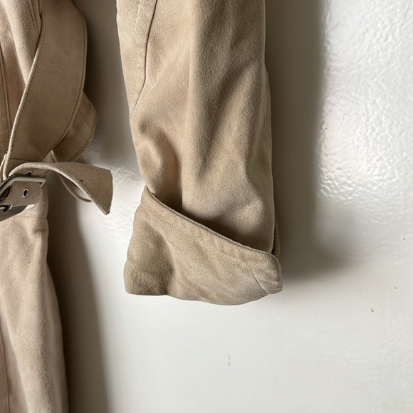 THIERRY MUGLER 💄 Vintage 80’s Suede Skirt suit Sz 38 - Picture 8 of 12